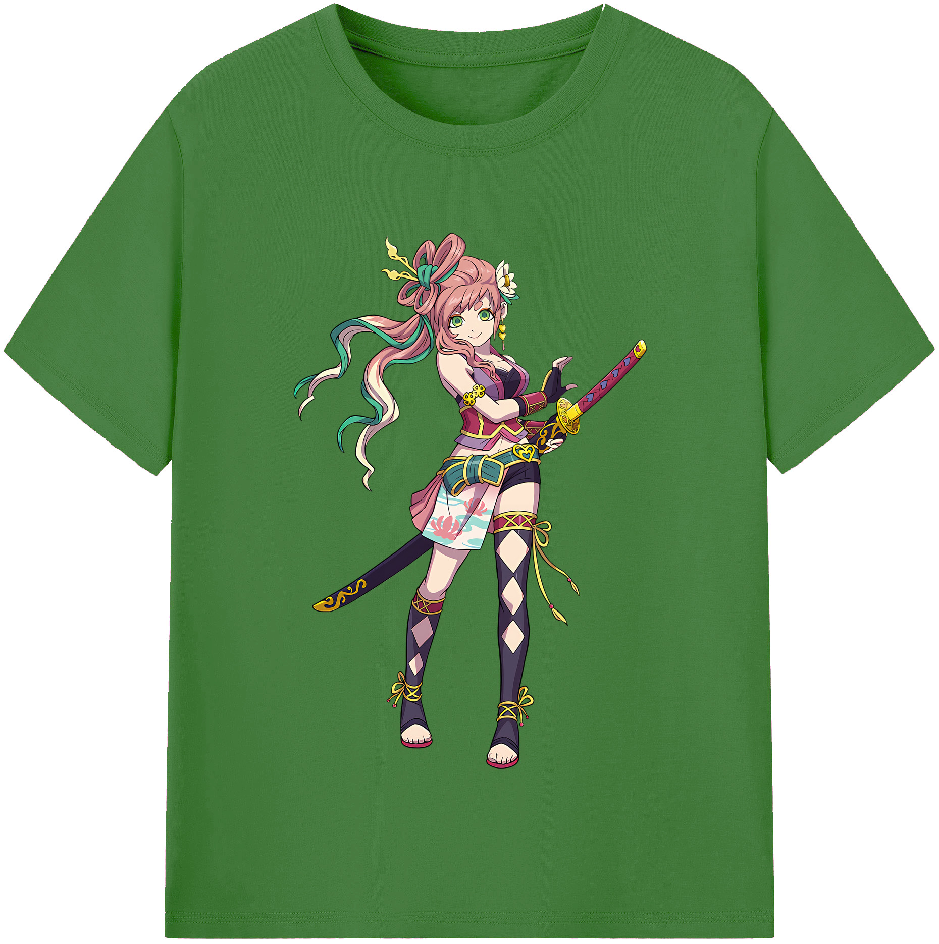 （画像用） 妖怪ウォッチ Yo-kai Watch レディースカジュアルプリントTシャツ（綿100％）